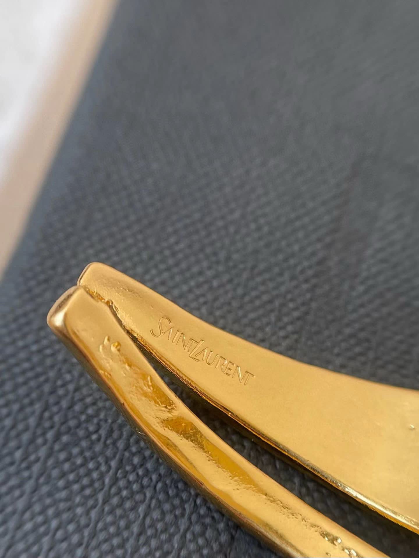 YSL Gold Bracelet with Logo
