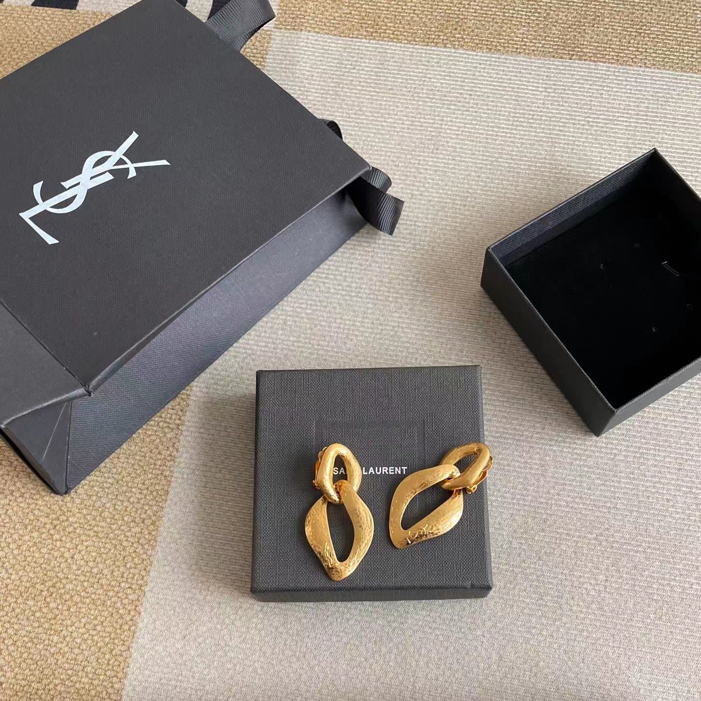 Chanel Earrings - Gold Hoop Design