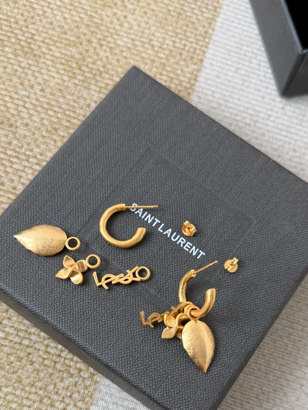 Chanel Leaf Earrings
