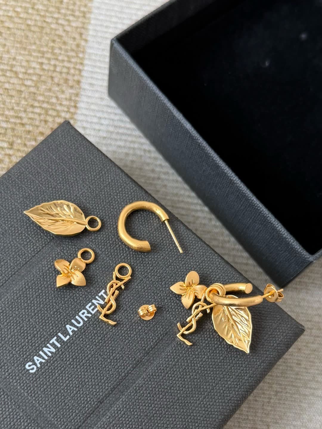 Chanel Leaf Earrings