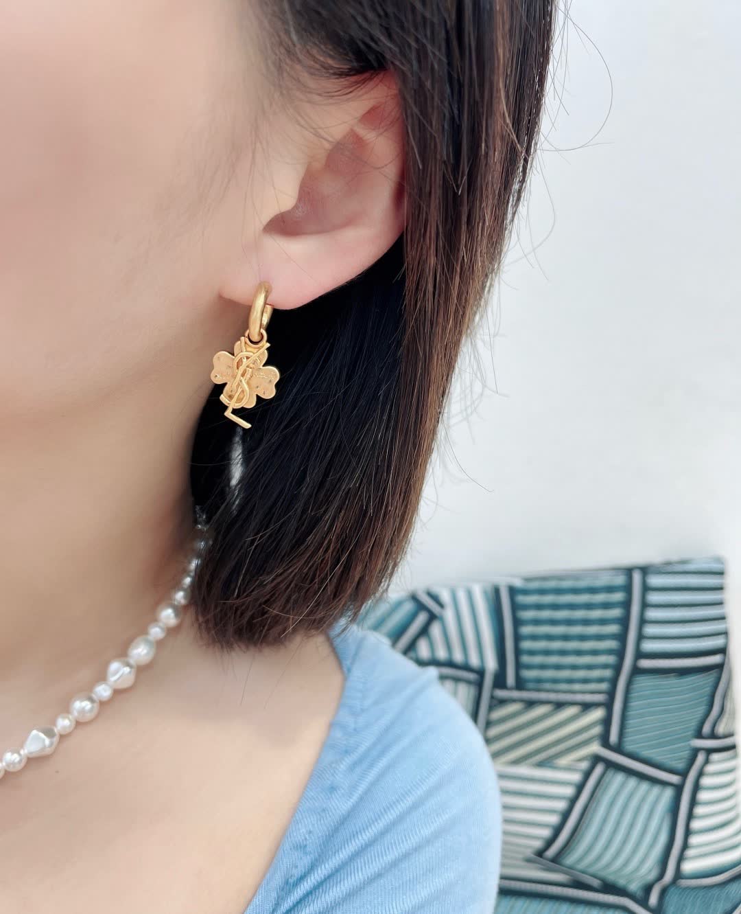 YSL Clover Leaf Earrings