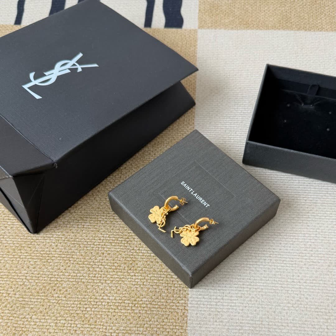YSL Clover Leaf Earrings