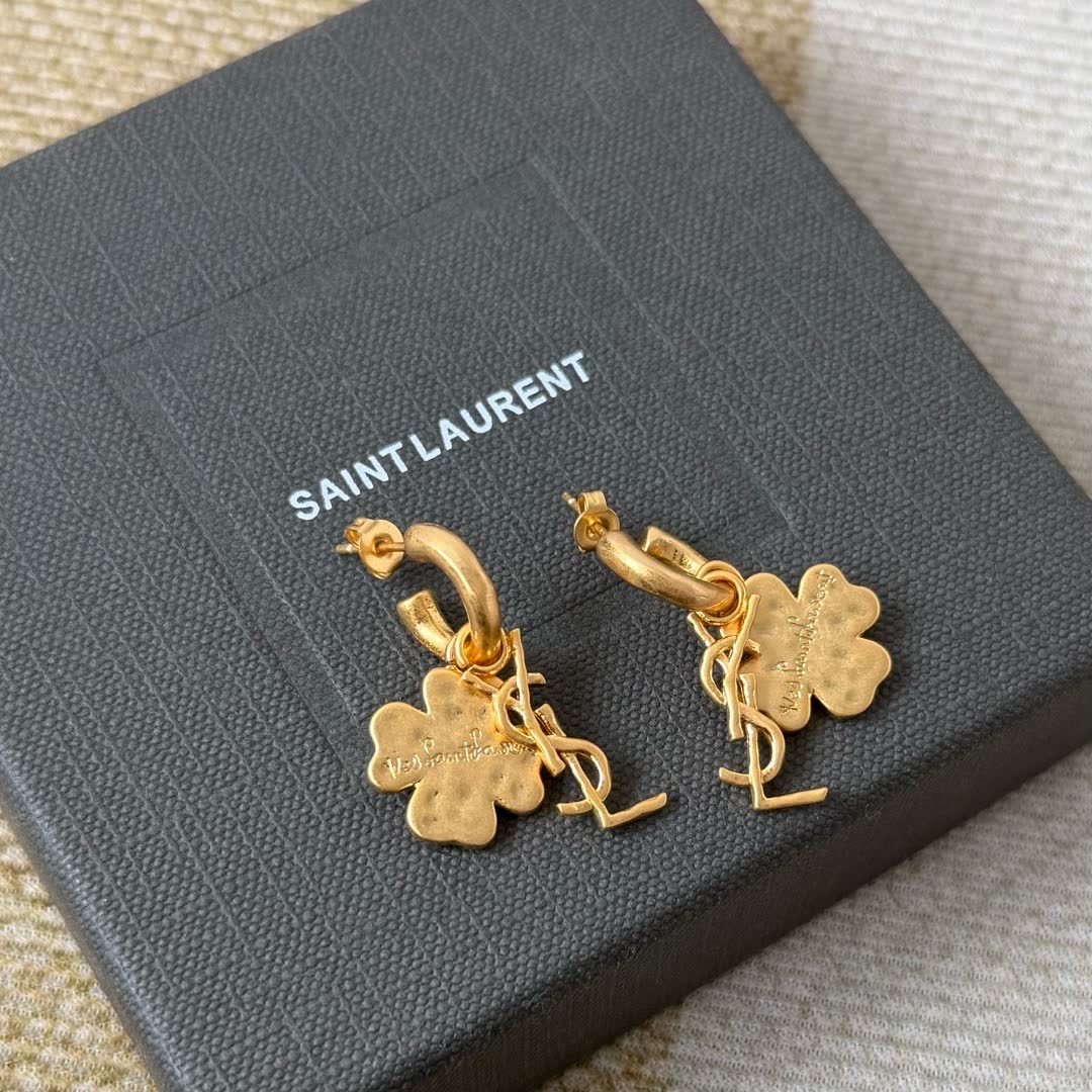 YSL Clover Leaf Earrings