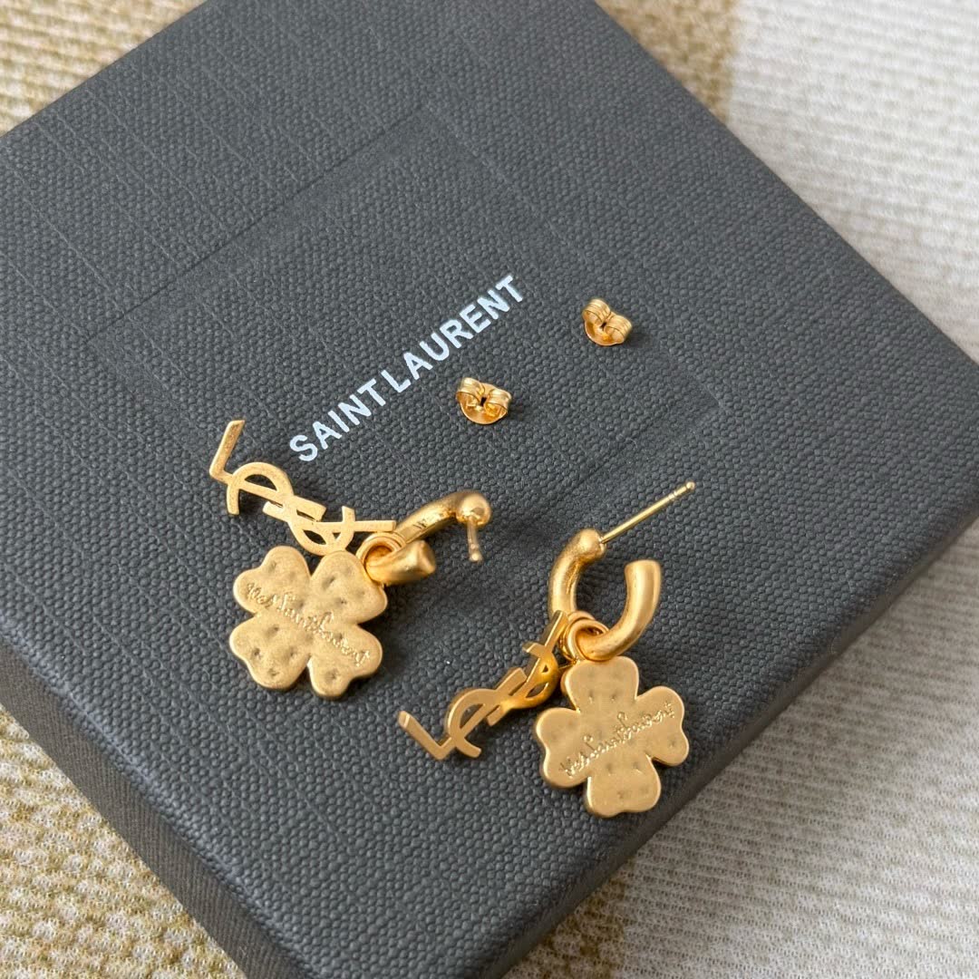 YSL Clover Leaf Earrings