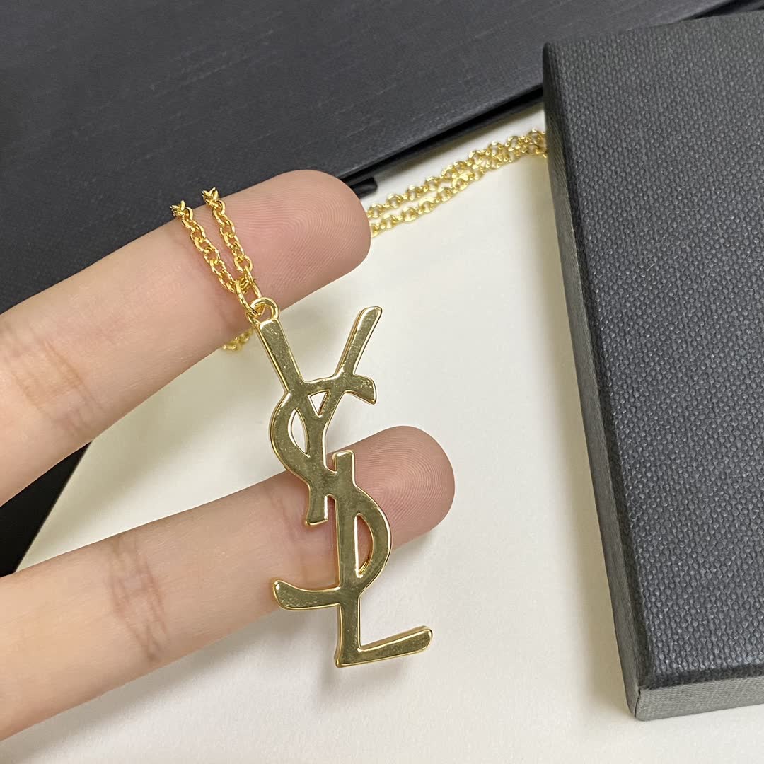 YSL Necklace with Logo Design