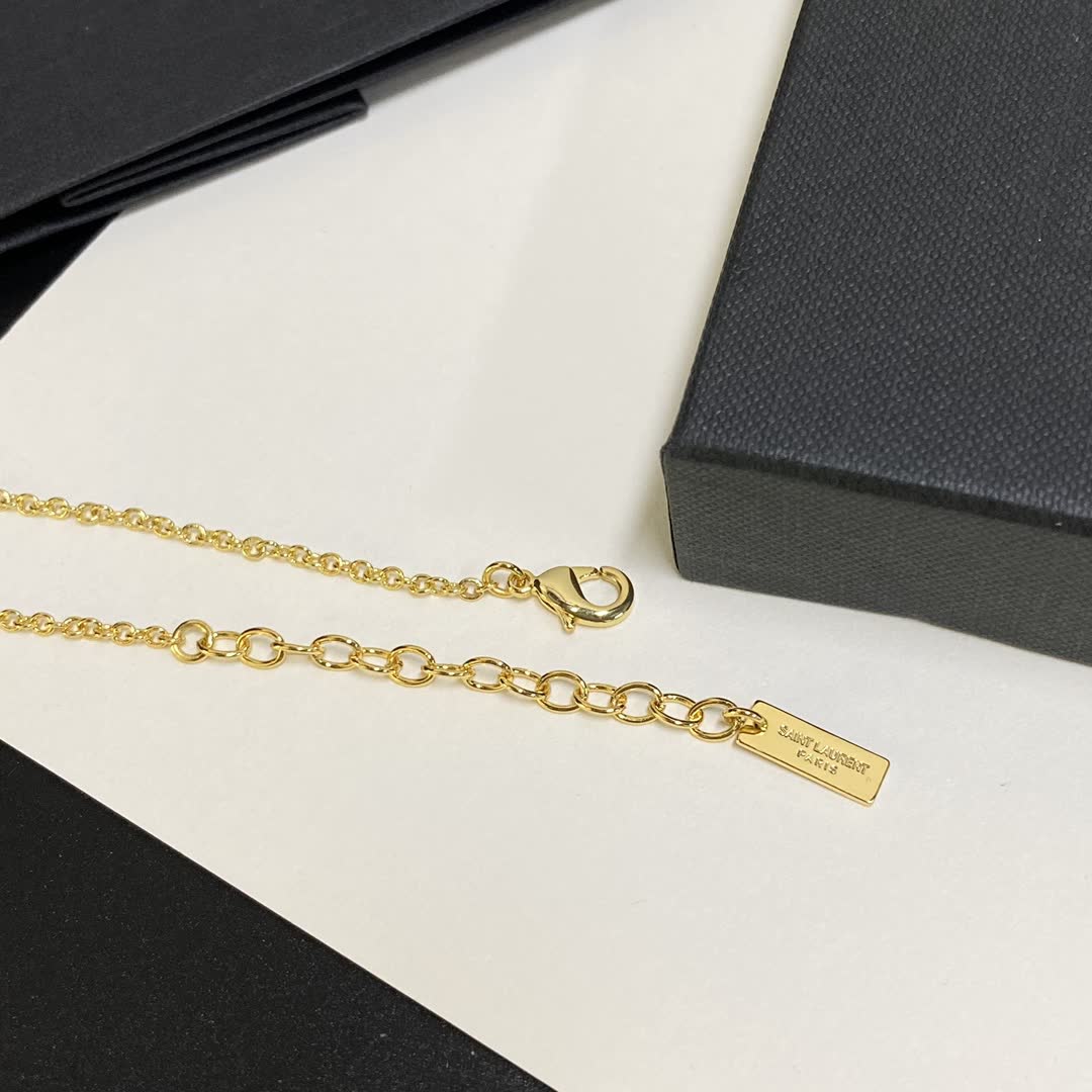 YSL Necklace with Logo Design