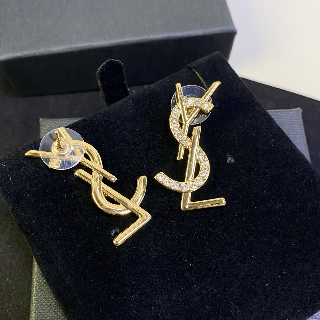 YSL Logo Earrings