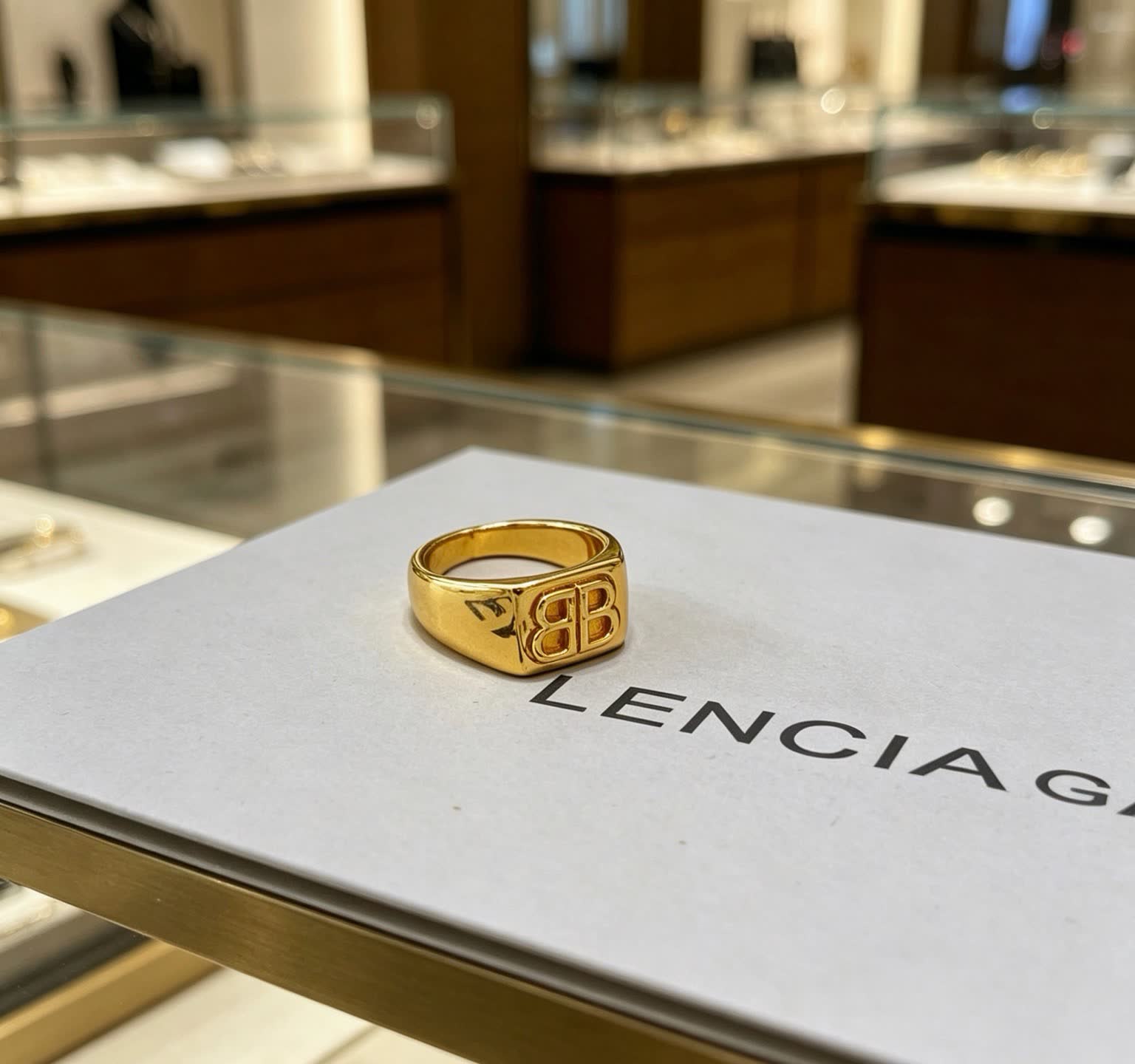 Balenciaga Gold Ring