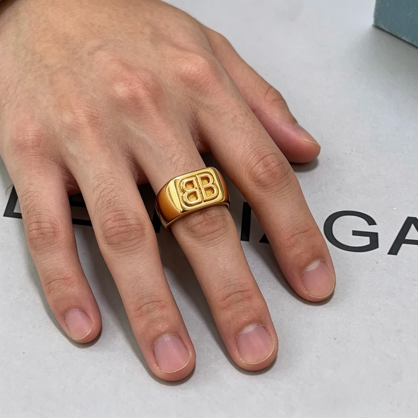 Balenciaga Gold Ring
