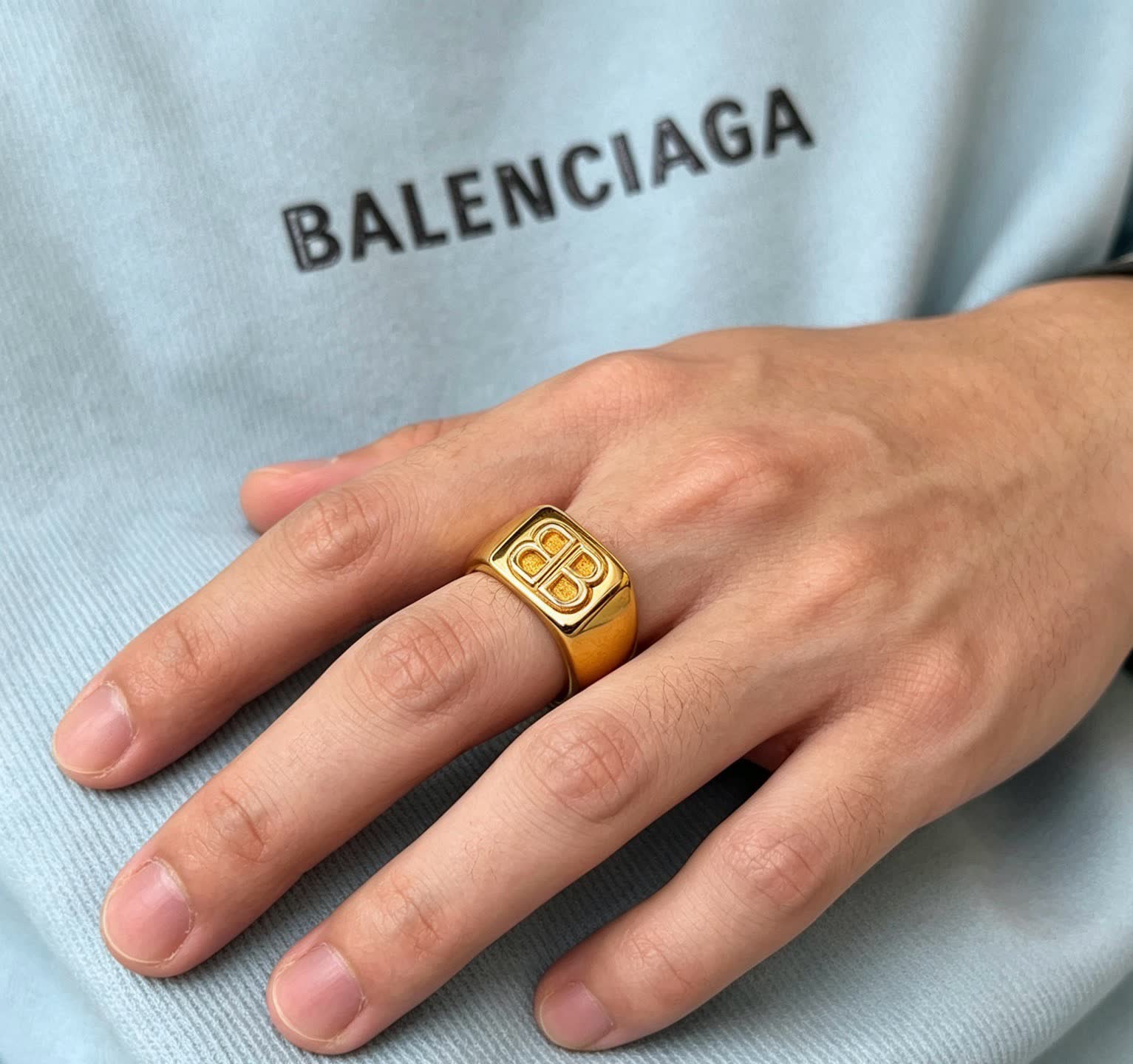 Balenciaga Gold Ring