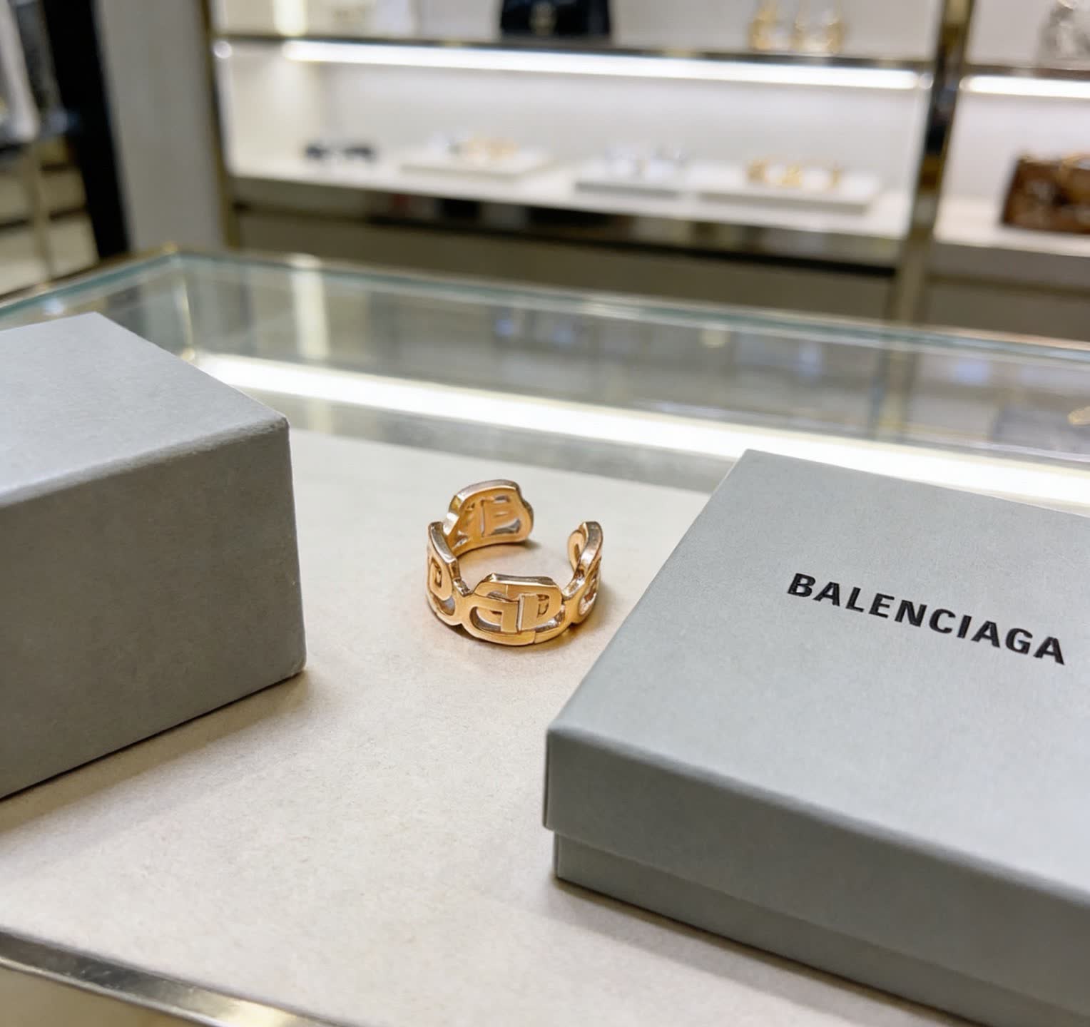 Balenciaga Logo Ring