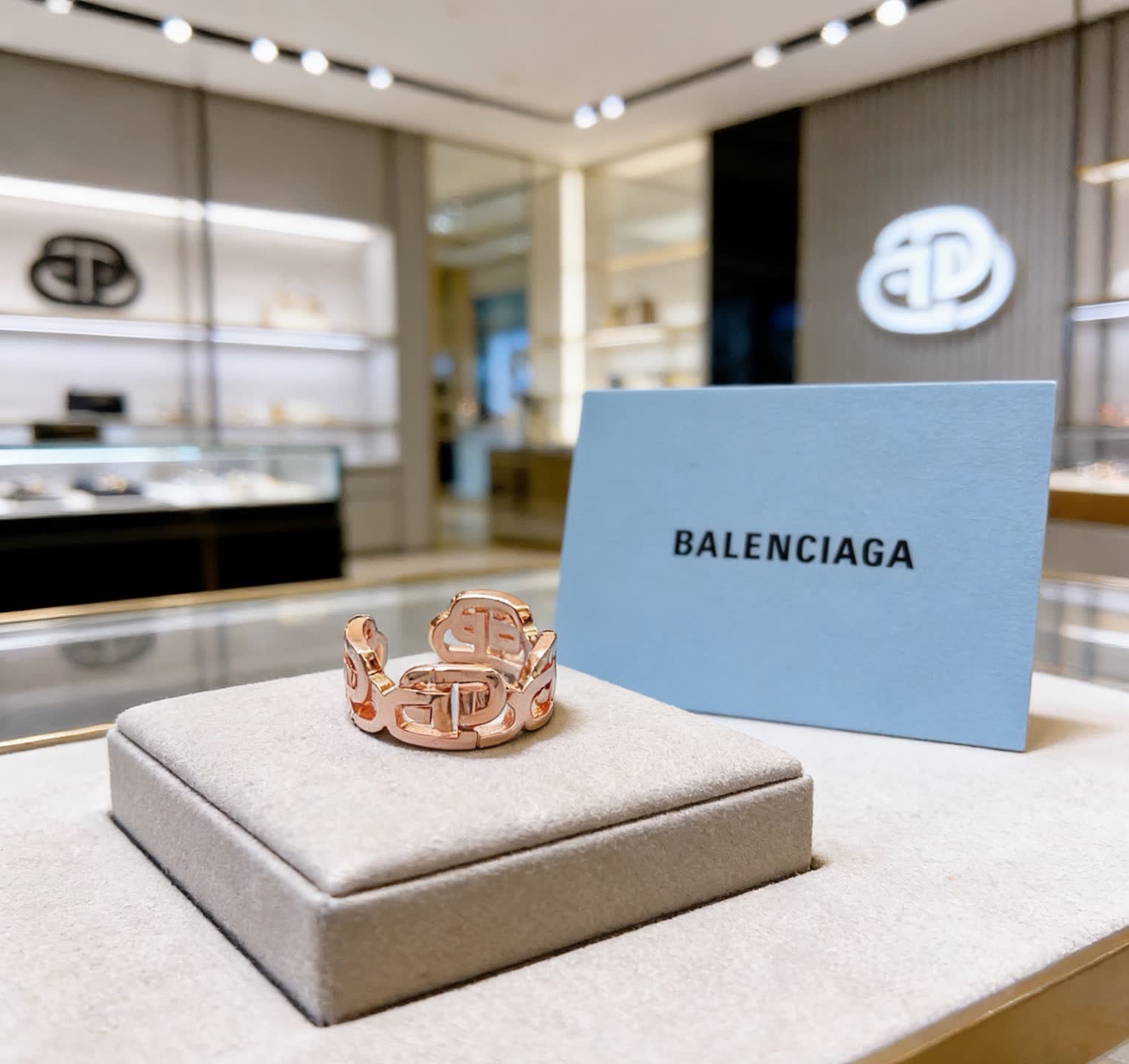 Balenciaga Logo Ring