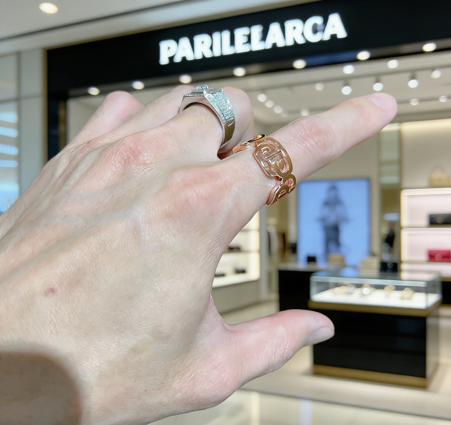 Balenciaga Logo Ring