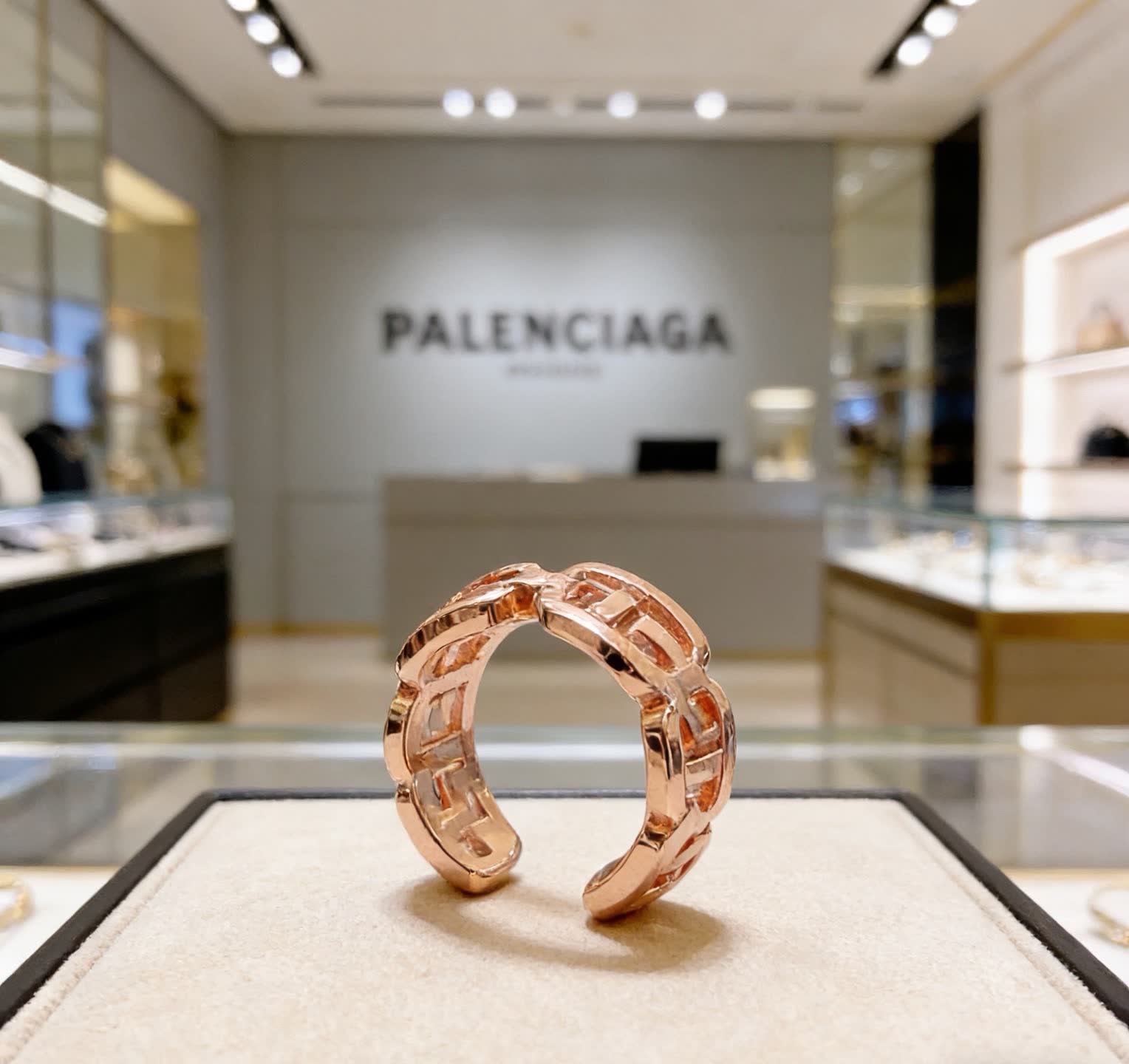 Balenciaga Logo Ring