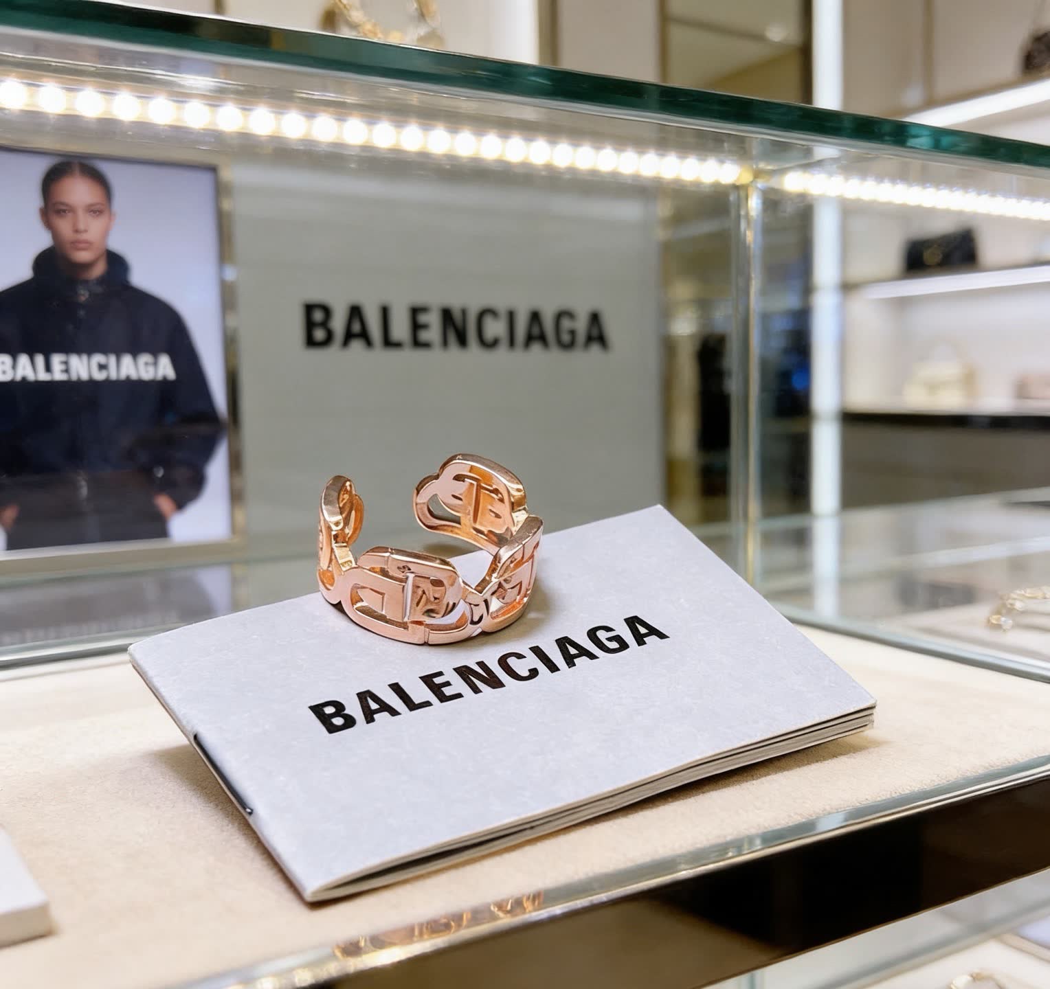 Balenciaga Logo Ring