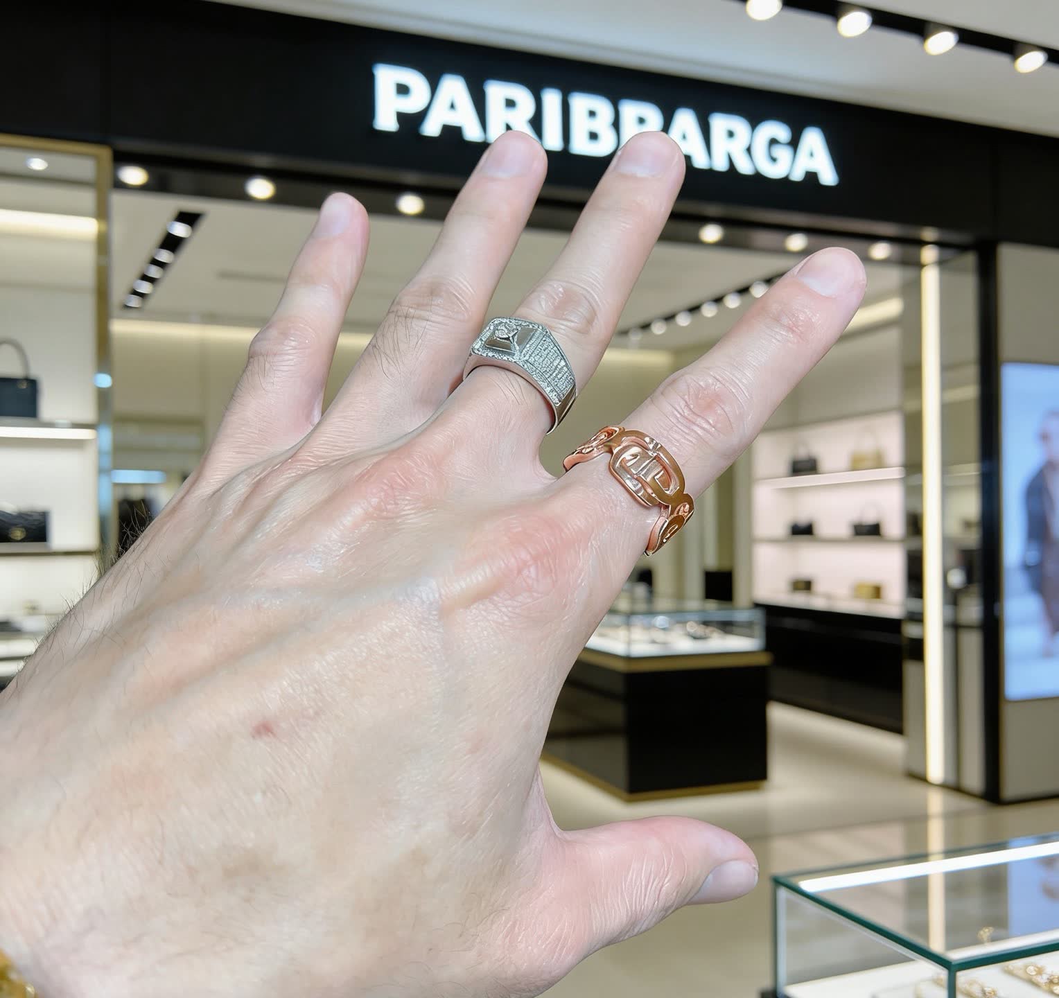 Balenciaga Logo Ring