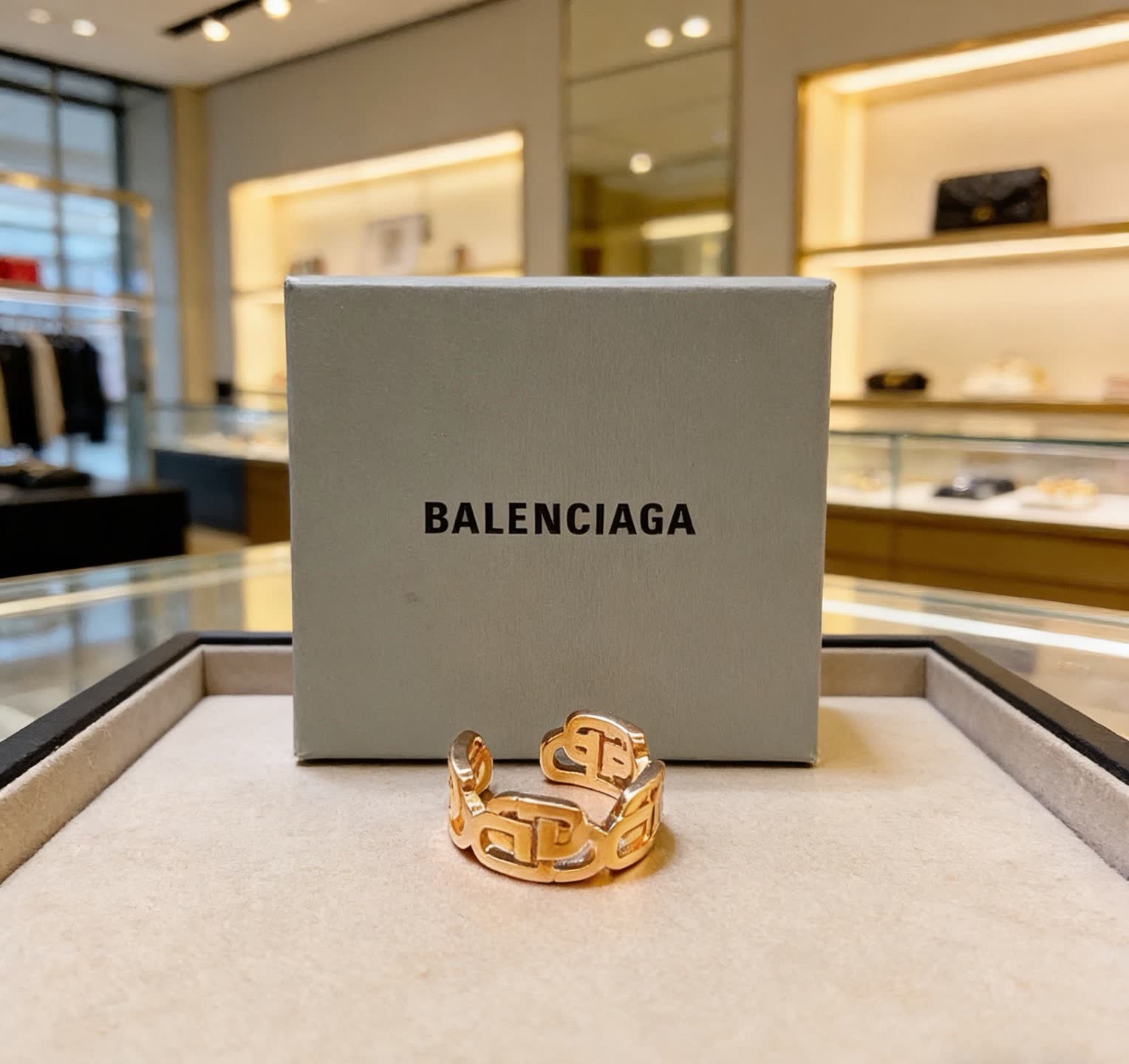 Balenciaga Logo Ring