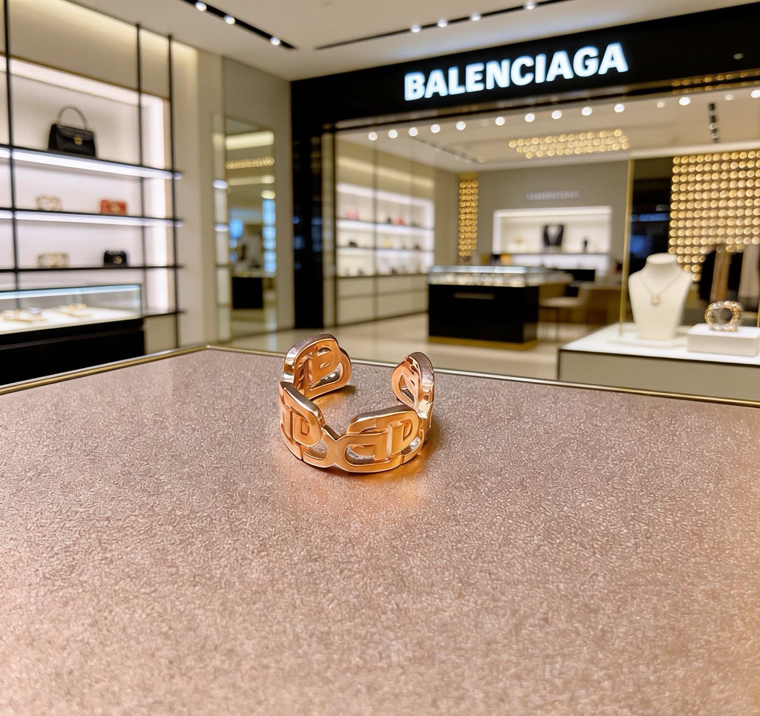 Balenciaga Logo Ring