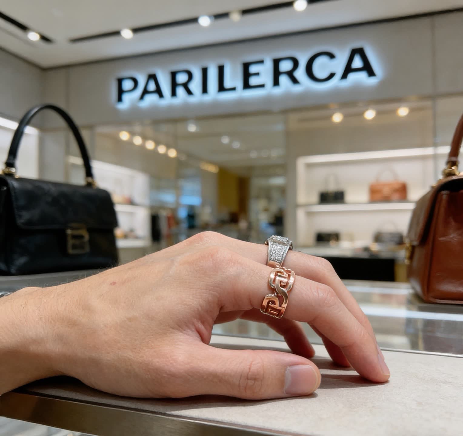 Balenciaga Logo Ring
