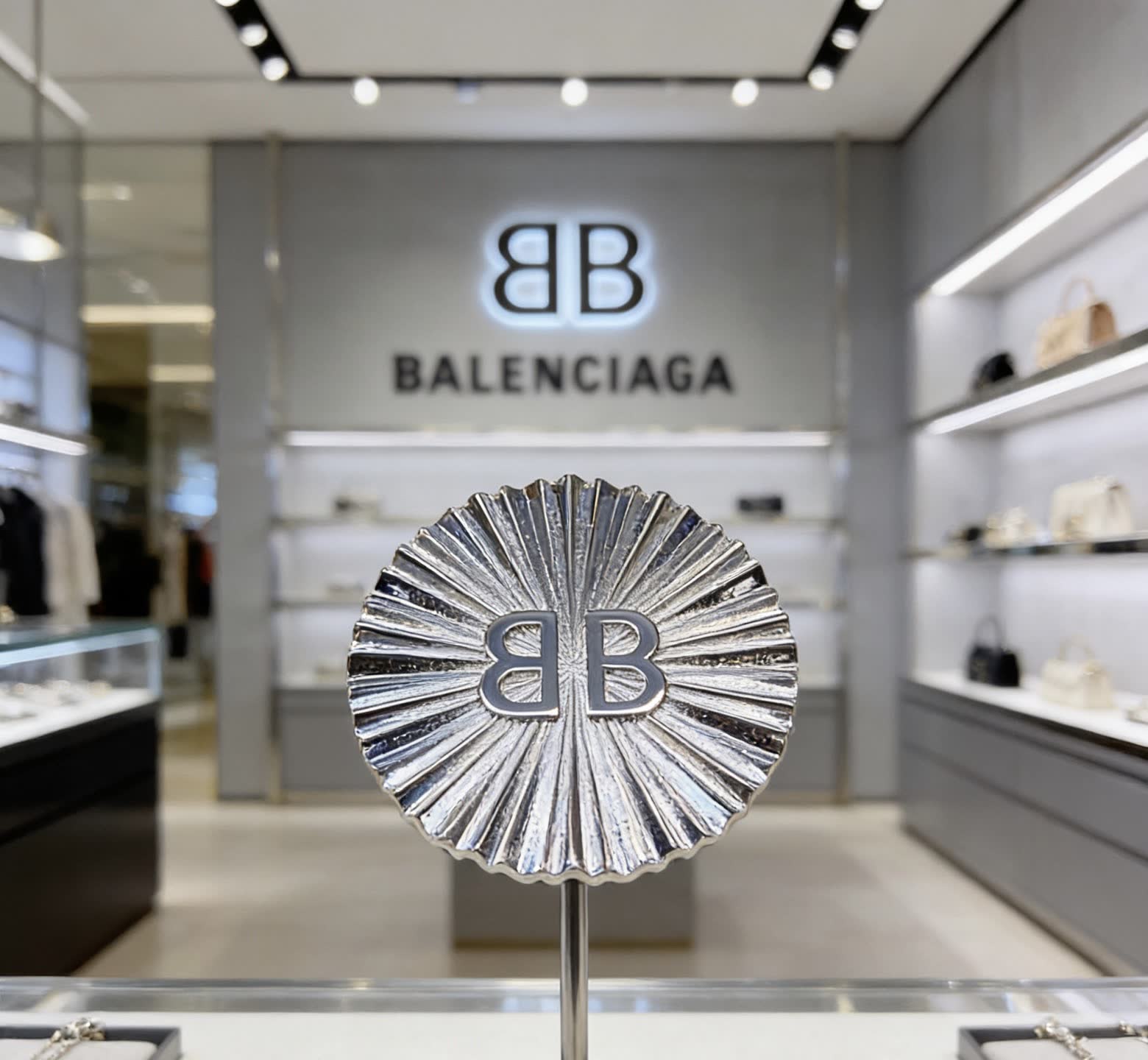 Balenciaga Logo Ring