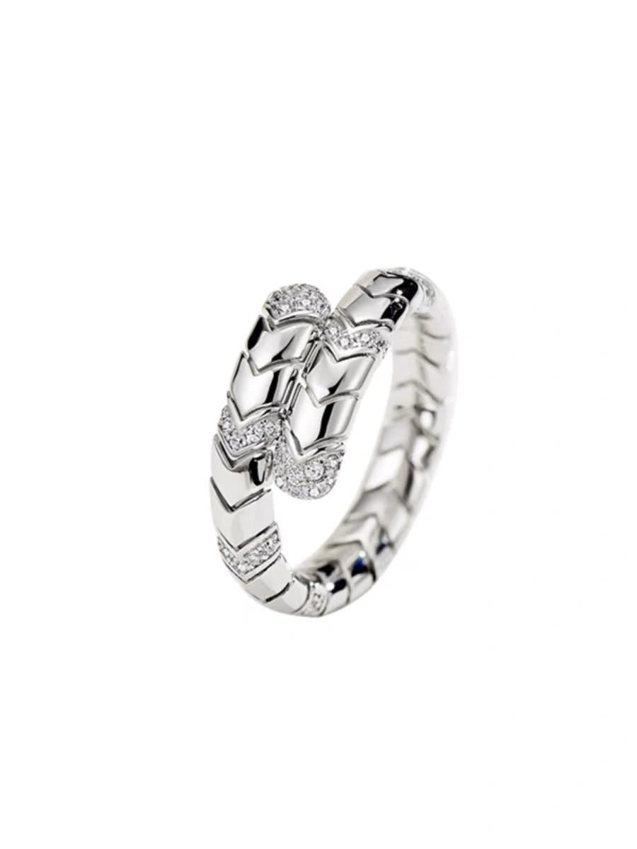 Bvlgari Serpenti Ring with Diamonds