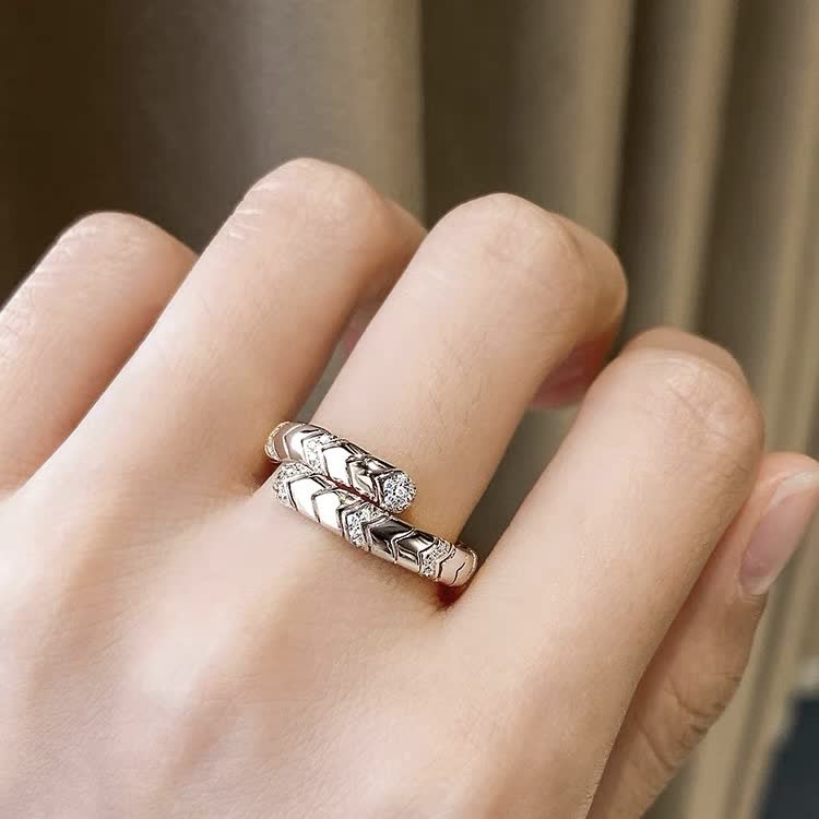 Bvlgari Serpenti Ring with Diamonds