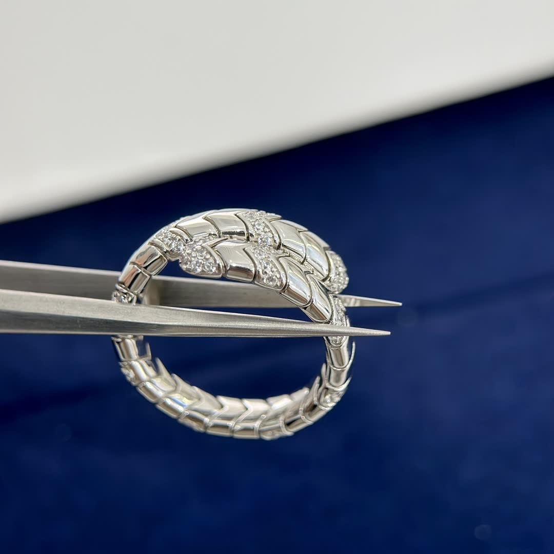 Bvlgari Serpenti Ring with Diamonds