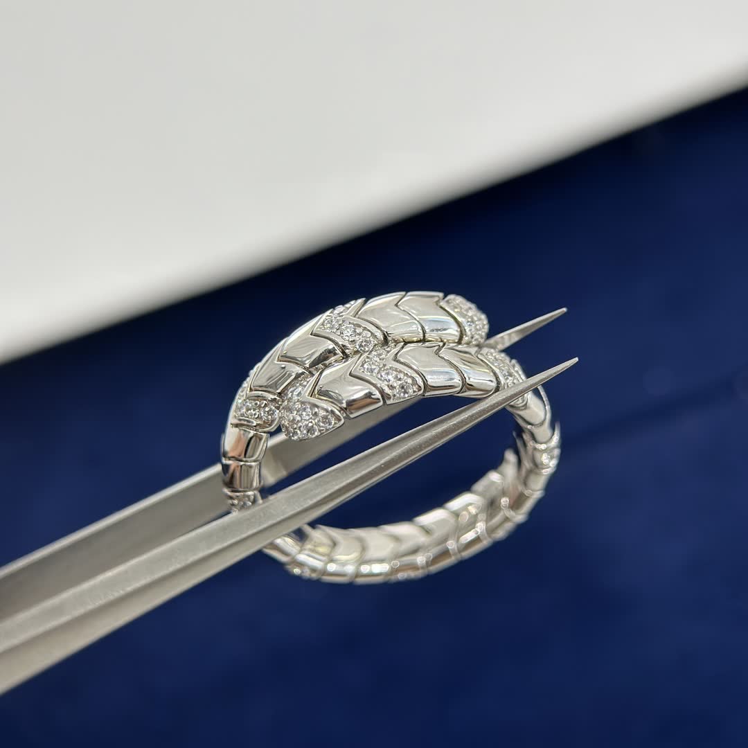 Bvlgari Serpenti Ring with Diamonds