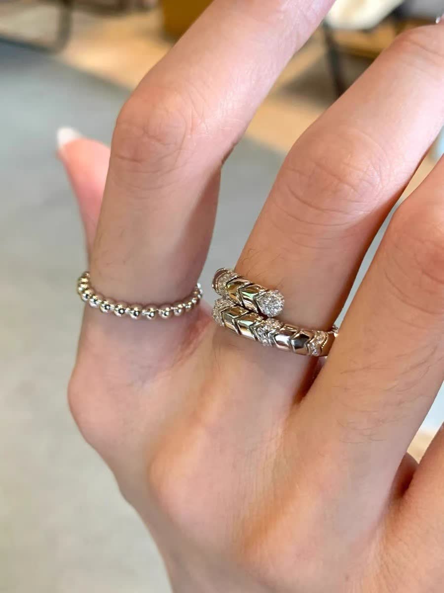 Bvlgari Serpenti Ring with Diamonds
