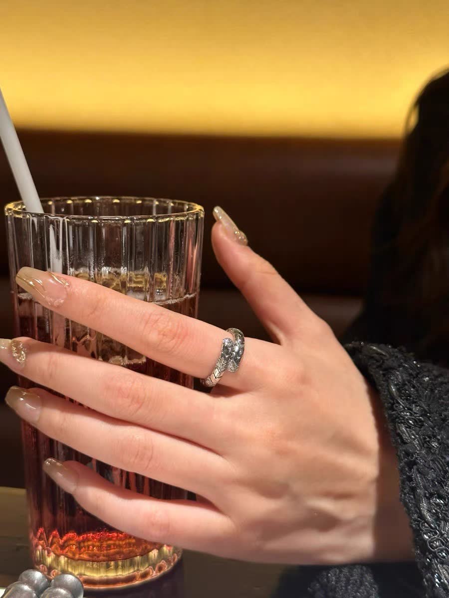 Bvlgari Serpenti Ring with Diamonds