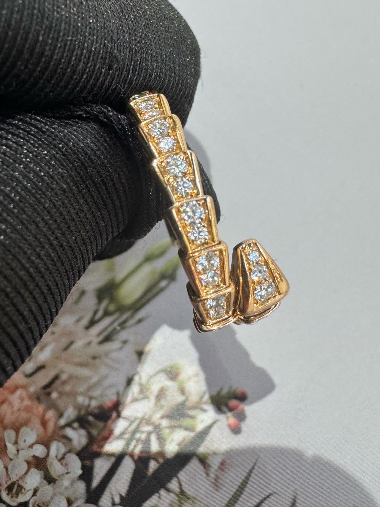 Bvlgari Serpenti Ring with Diamonds