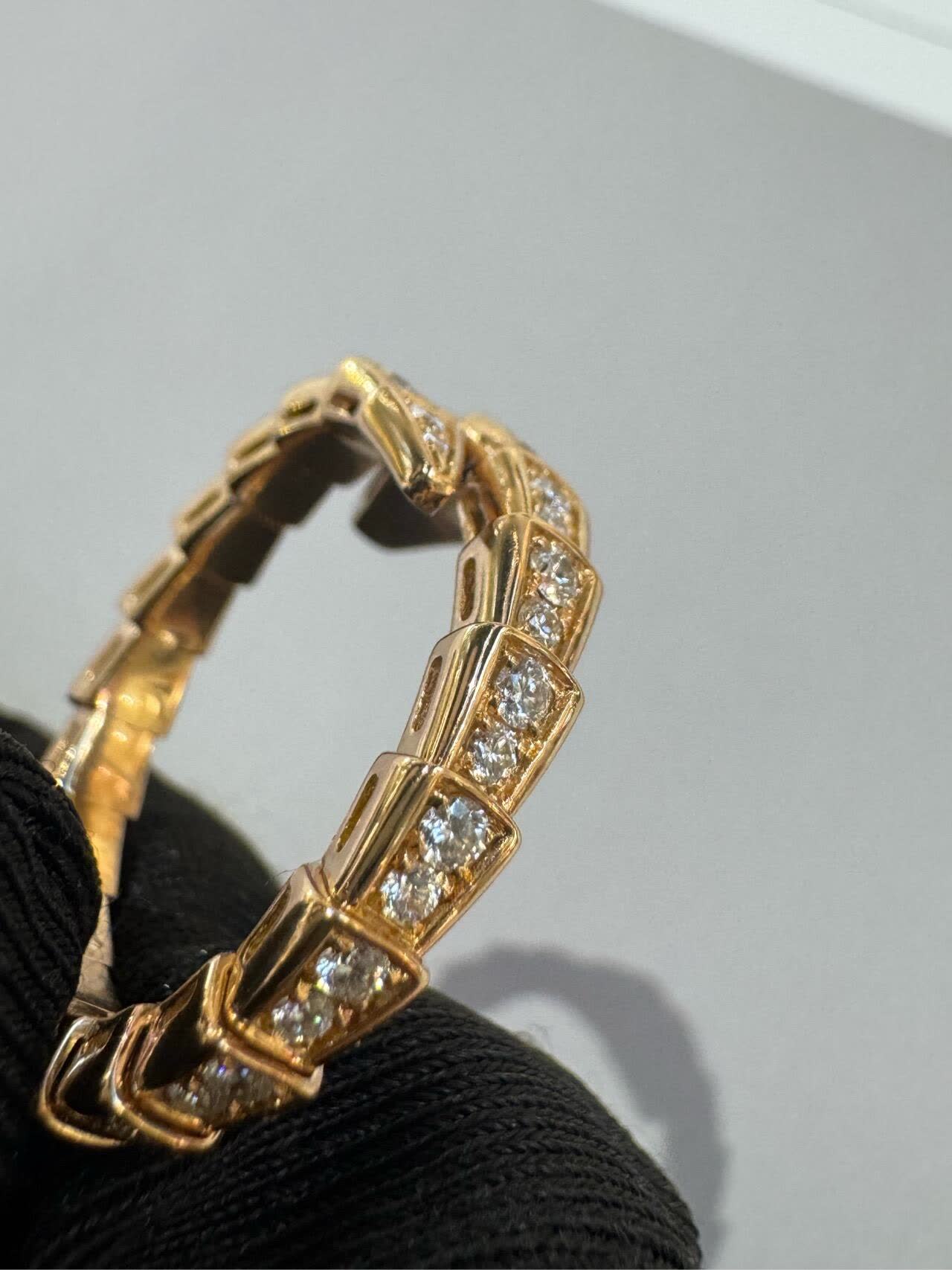 Bvlgari Serpenti Ring with Diamonds