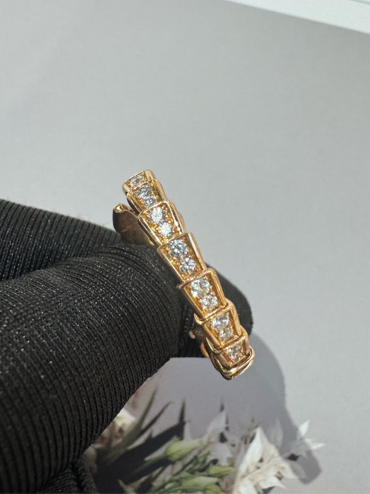 Bvlgari Serpenti Ring with Diamonds