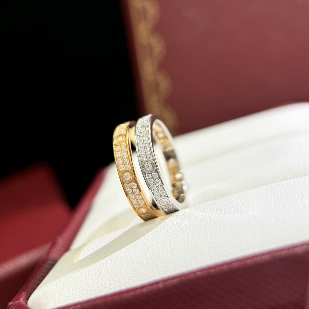 Cartier Love Ring Set Cartier Love Ring Set