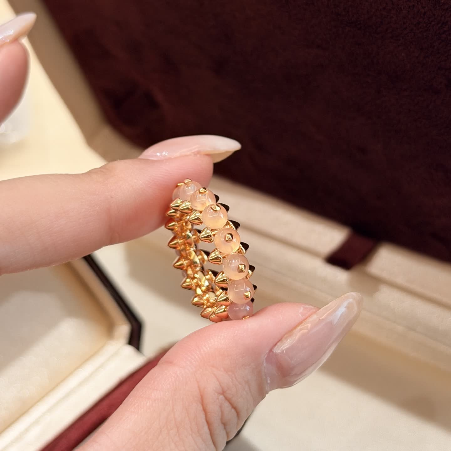 Cartier Gold Spike and Gemstone Ring