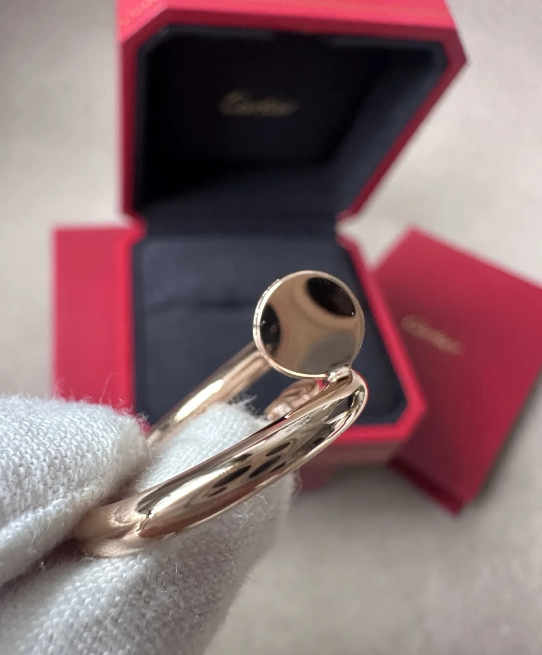 Cartier Elegant Gold Ring with Diamond Accents