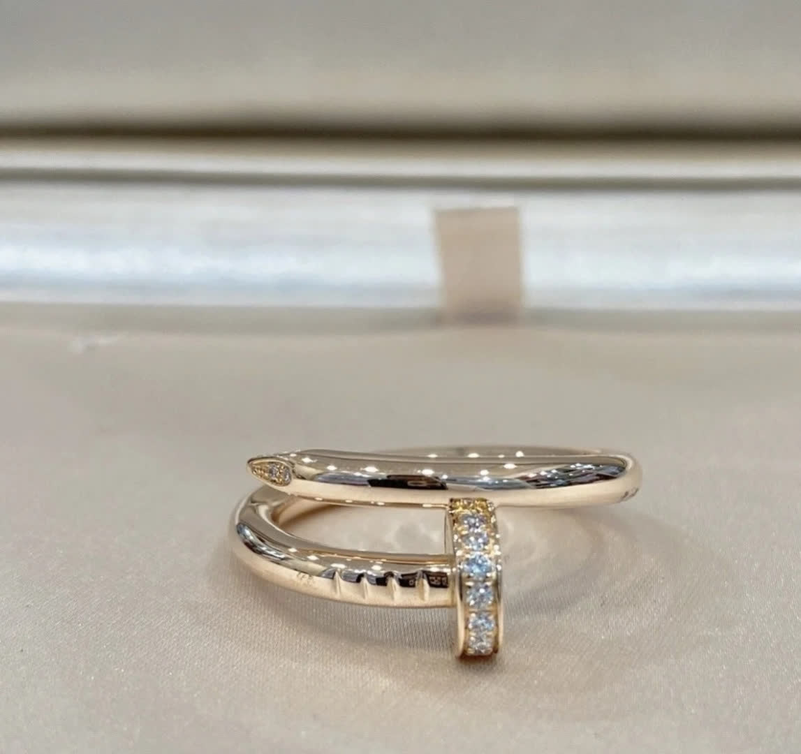 Cartier Elegant Gold Ring with Diamond Accents
