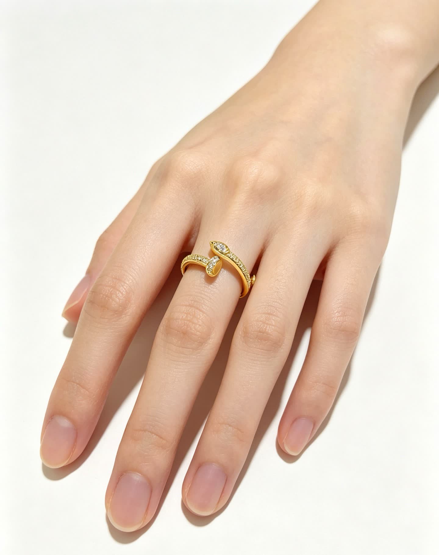 Cartier Gold Ring with Diamonds