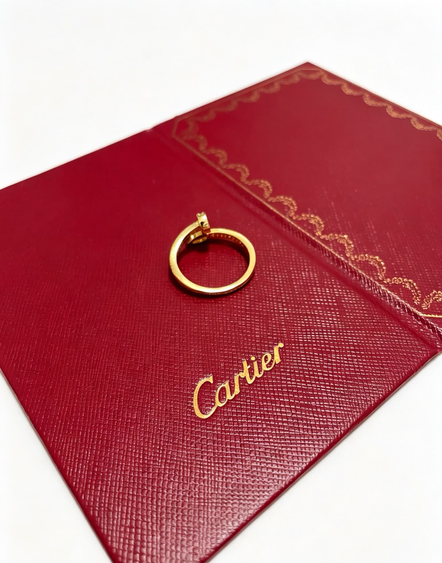 Cartier Gold Ring with Diamonds