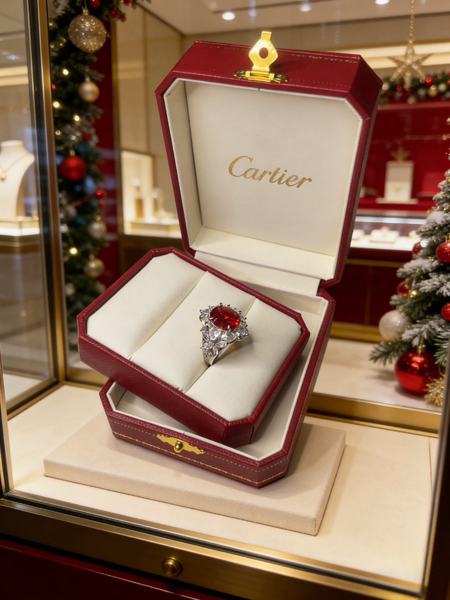 Cartier Ruby and Diamond Ring