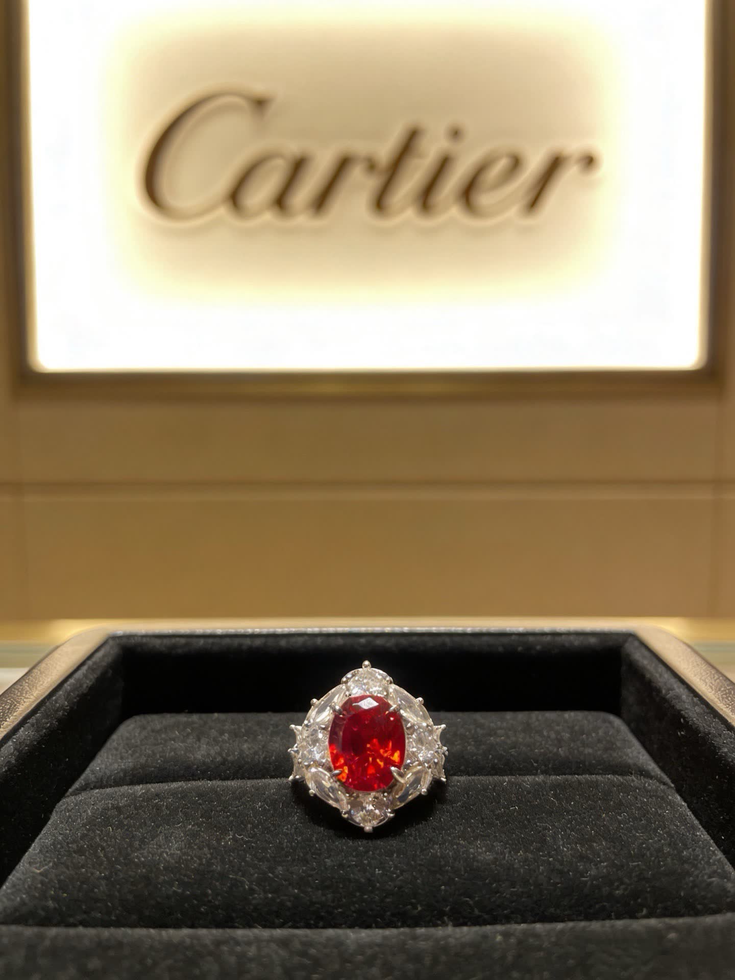 Cartier Ruby and Diamond Ring