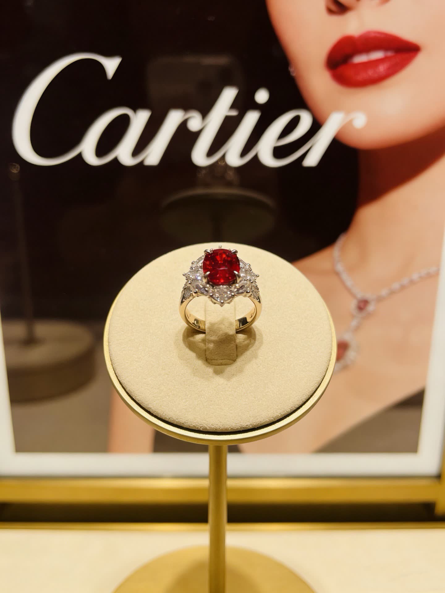 Cartier Ruby and Diamond Ring