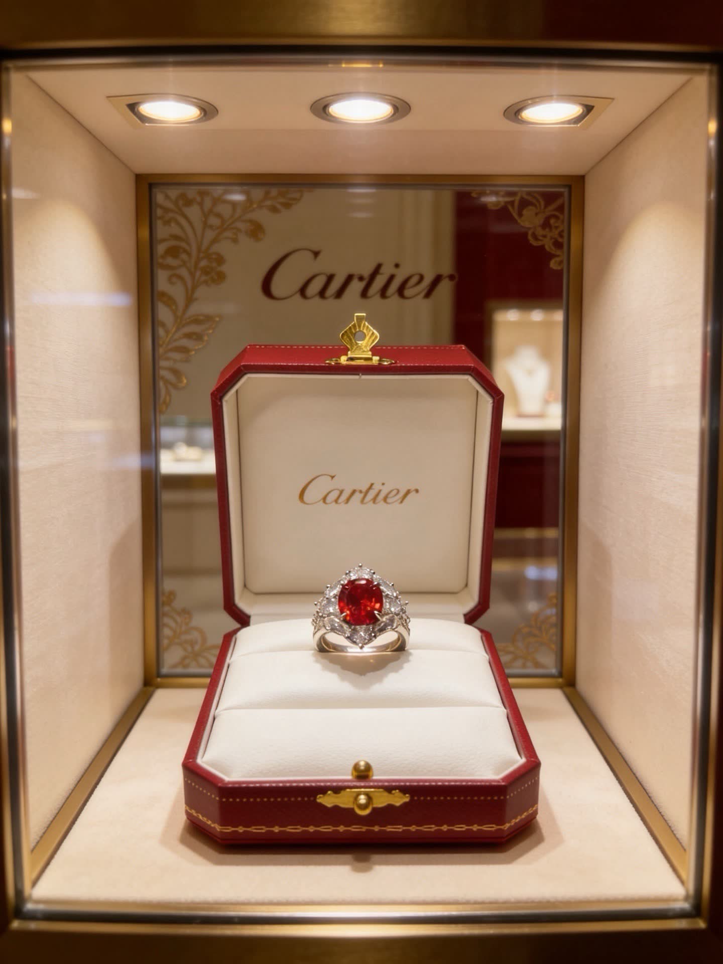 Cartier Ruby and Diamond Ring