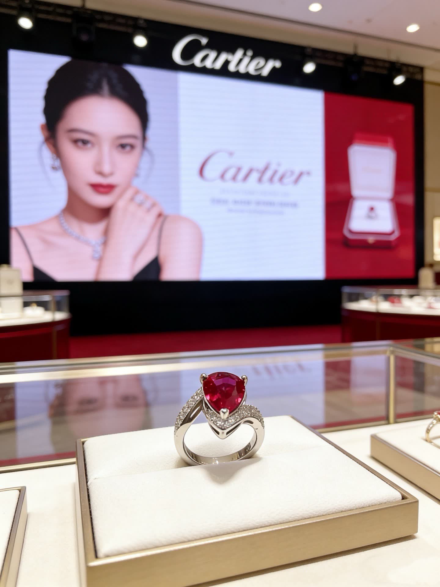 Cartier Ruby and Diamond Ring