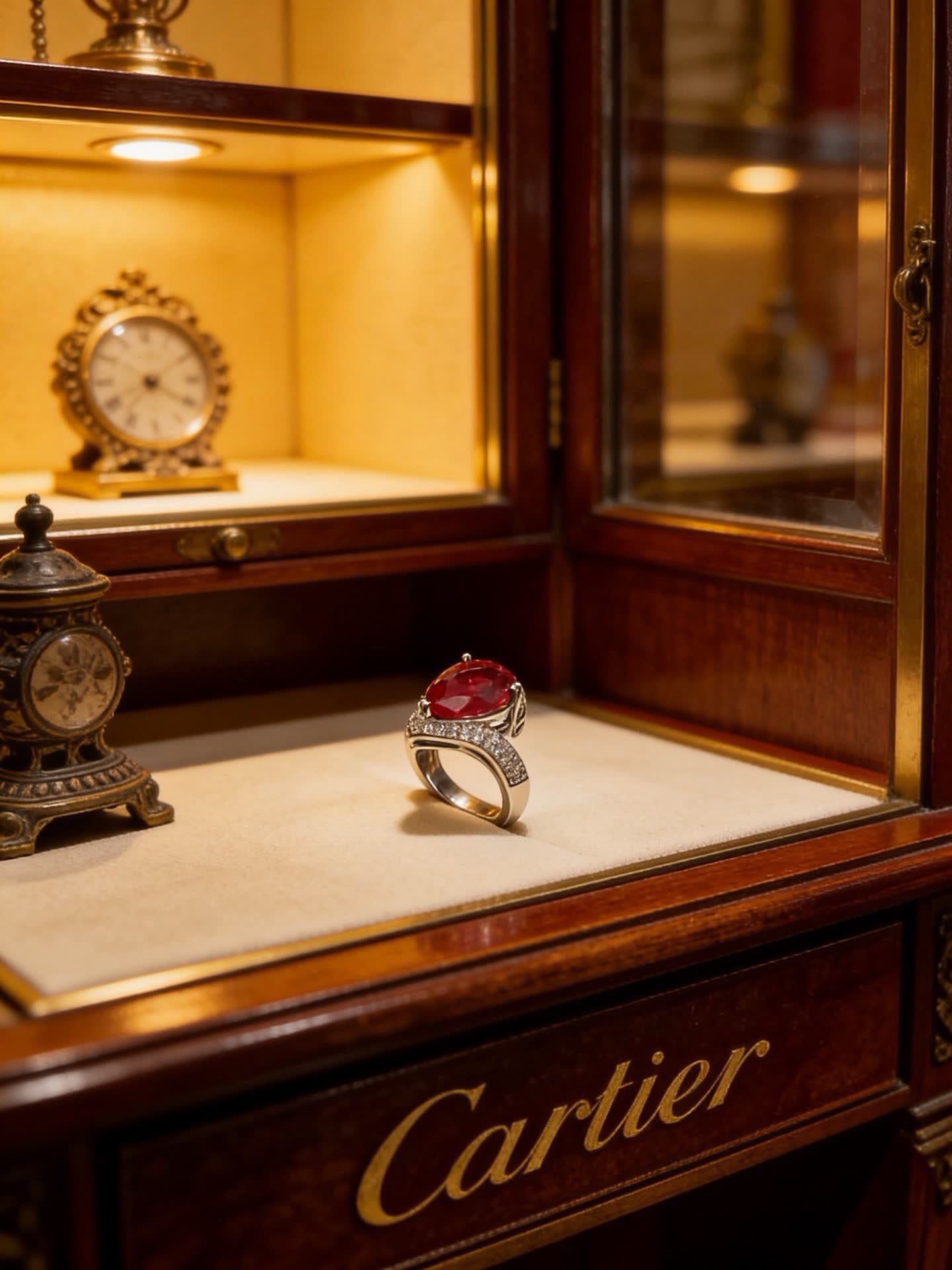 Cartier Ruby and Diamond Ring