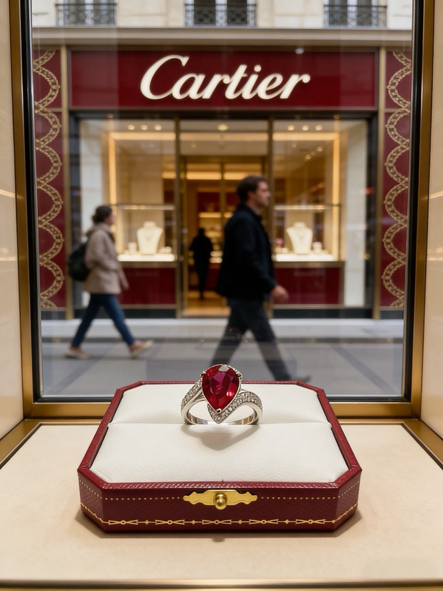 Cartier Ruby and Diamond Ring