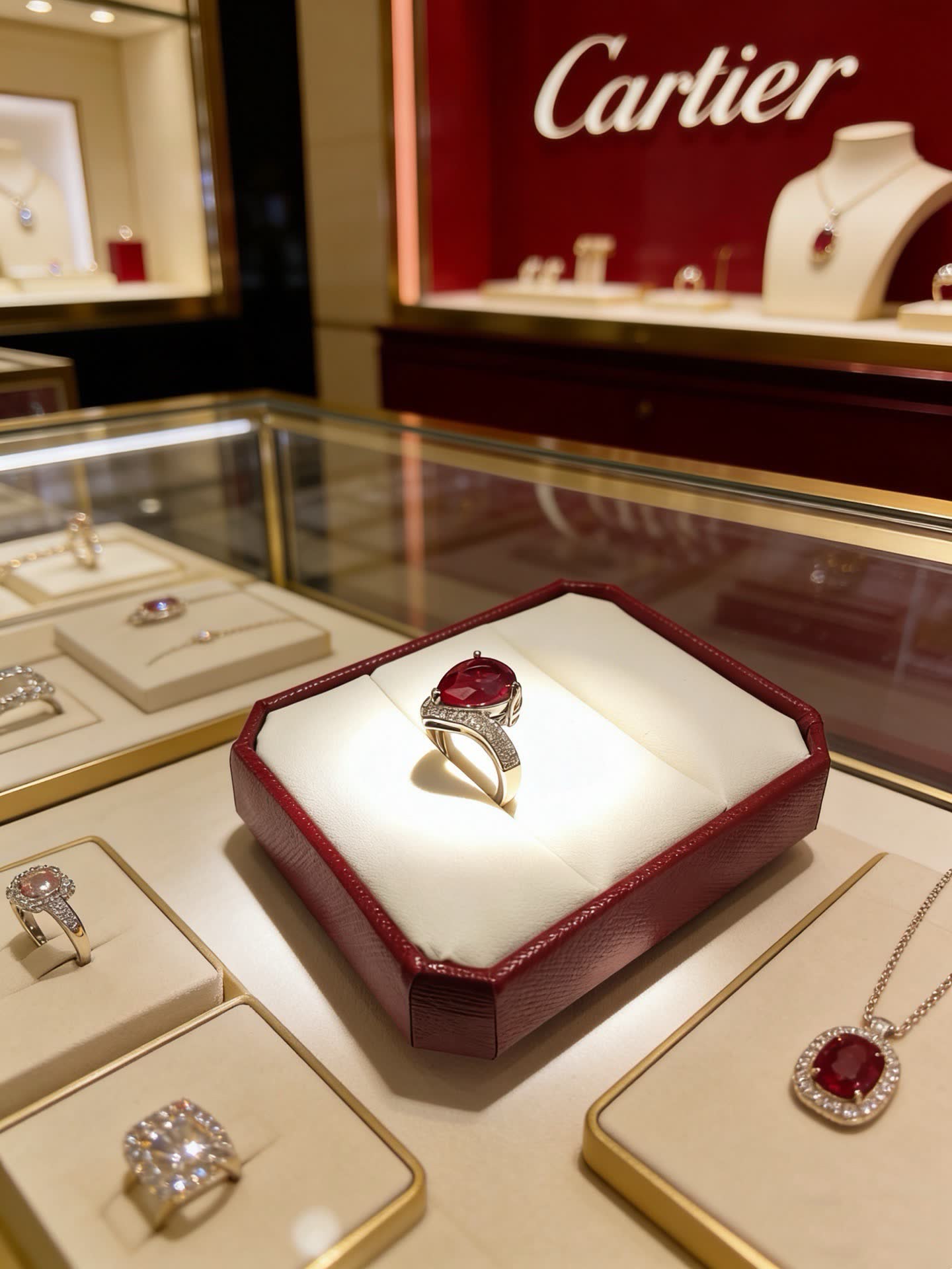 Cartier Ruby and Diamond Ring
