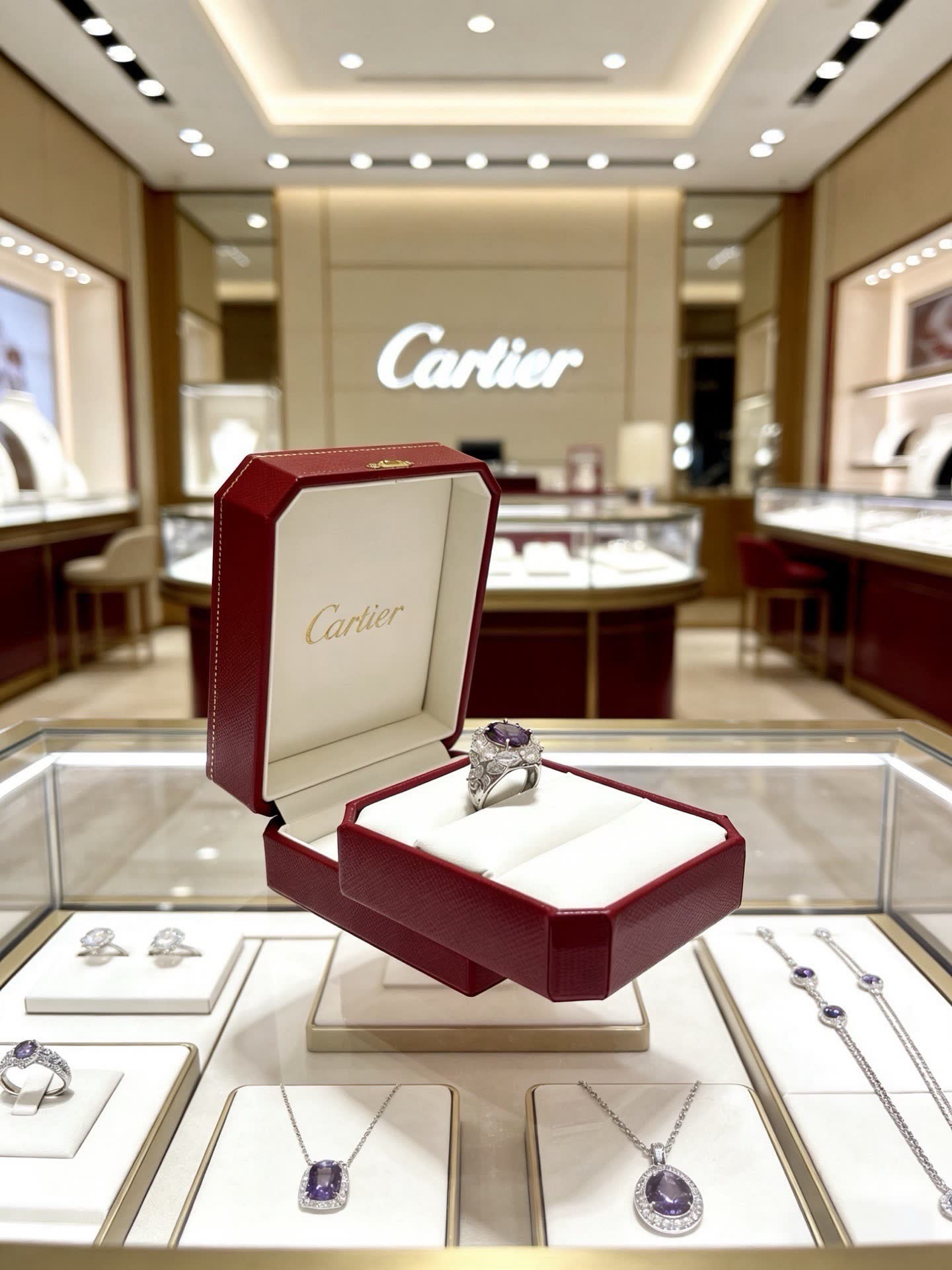 Cartier Purple Gemstone Ring Cartier Purple Gemstone Ring