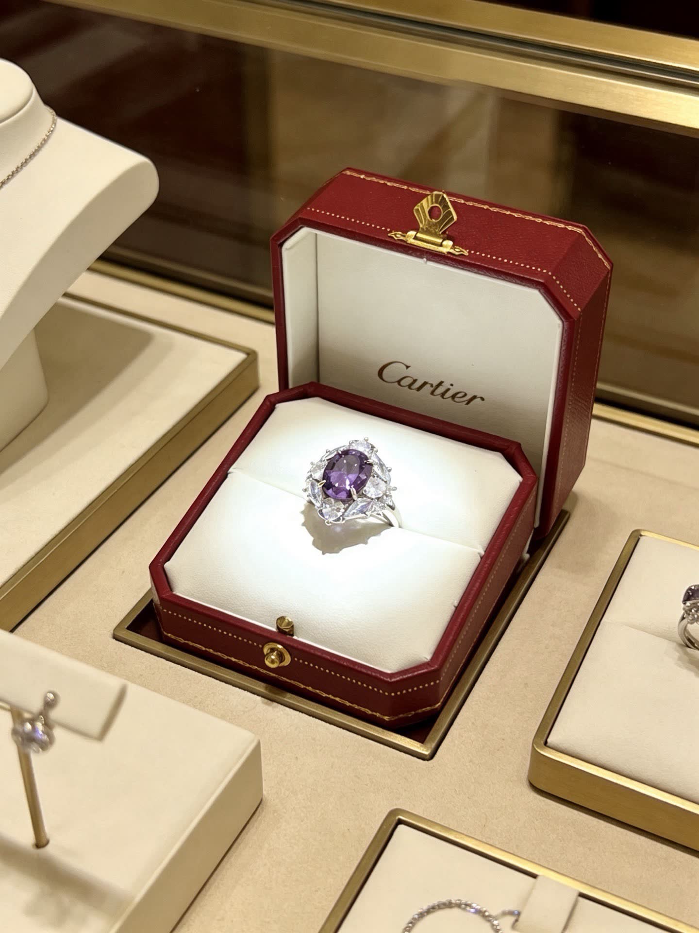 Cartier Purple Gemstone Ring