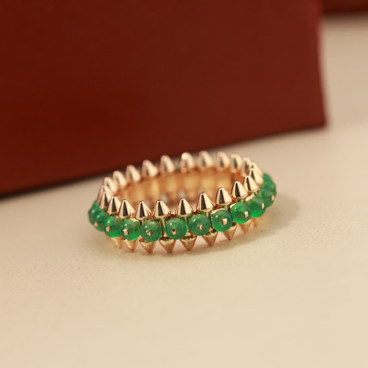 Cartier Gold and Emerald Spike Ring Cartier Gold and Emerald Spike Ring
